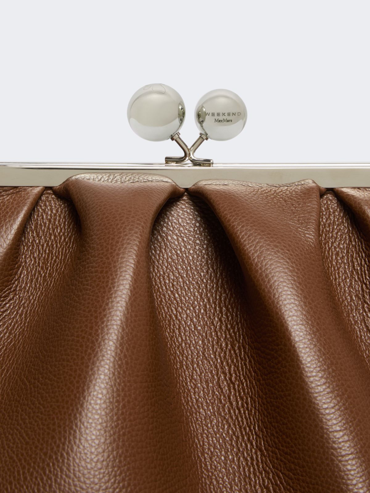 Extra large deer-print leather Pasticcino Bag - BROWN - Max Mara - 5