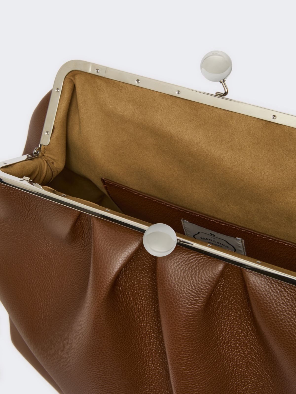 Extra large deer-print leather Pasticcino Bag - BROWN - Max Mara - 6