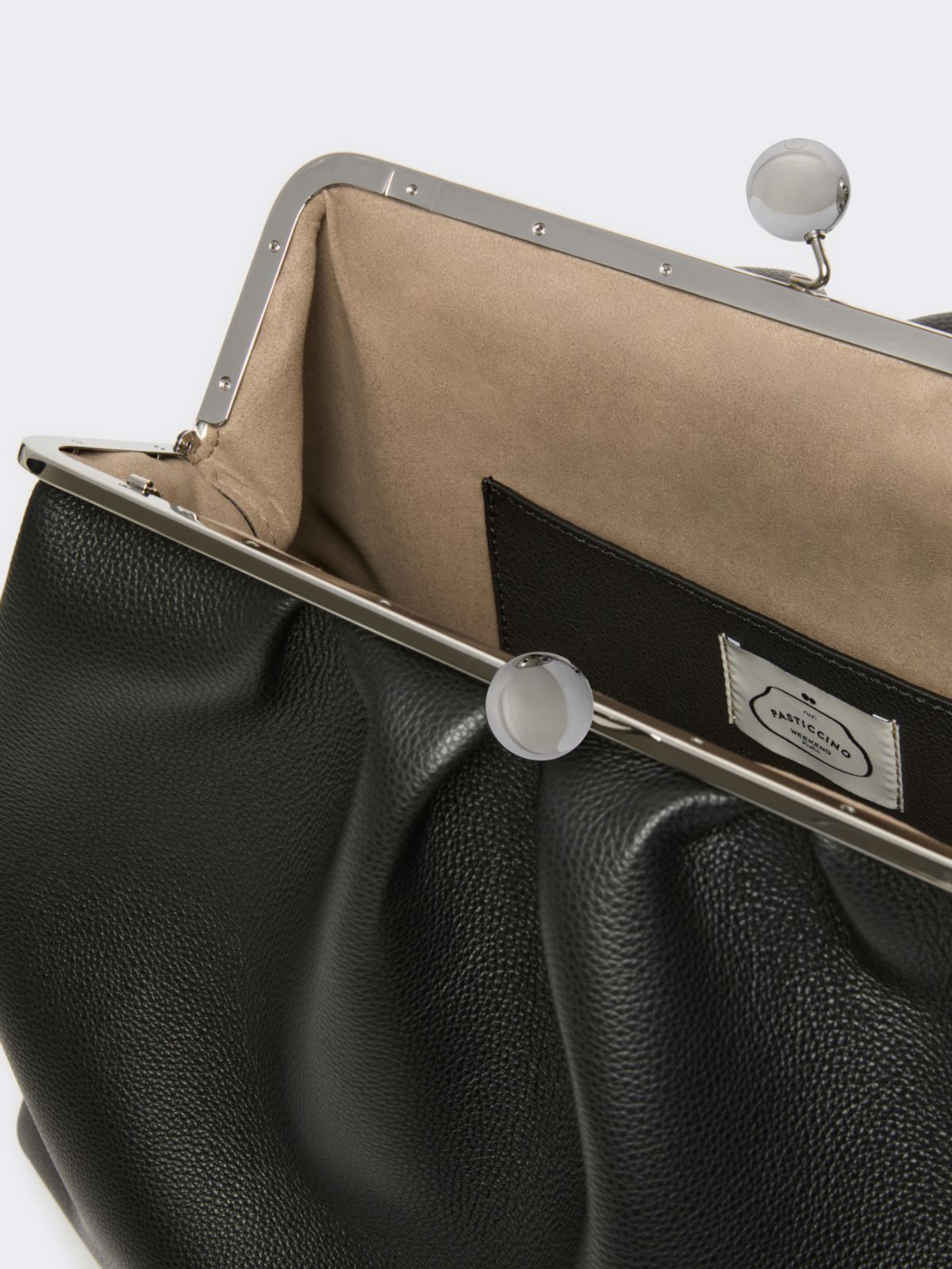 Extra large deer-print leather Pasticcino Bag - BLACK - Max Mara - 6