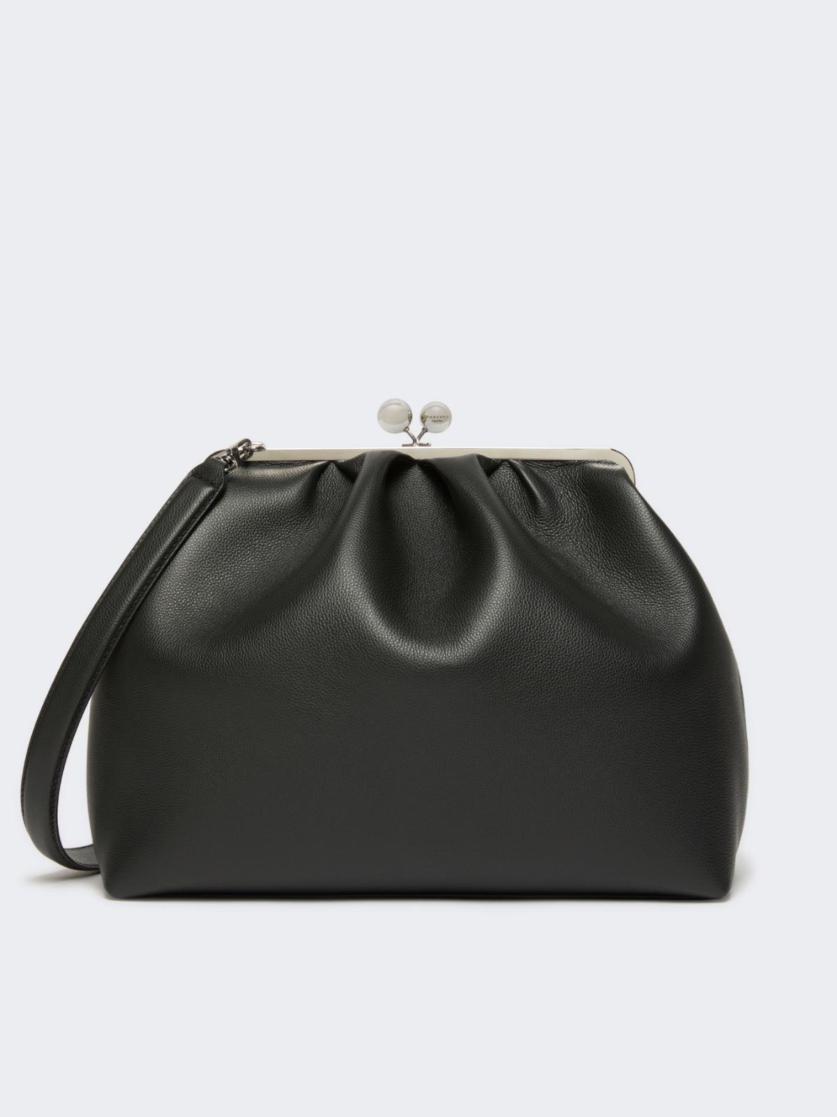 Extra large deer-print leather Pasticcino Bag - BLACK - Max Mara
