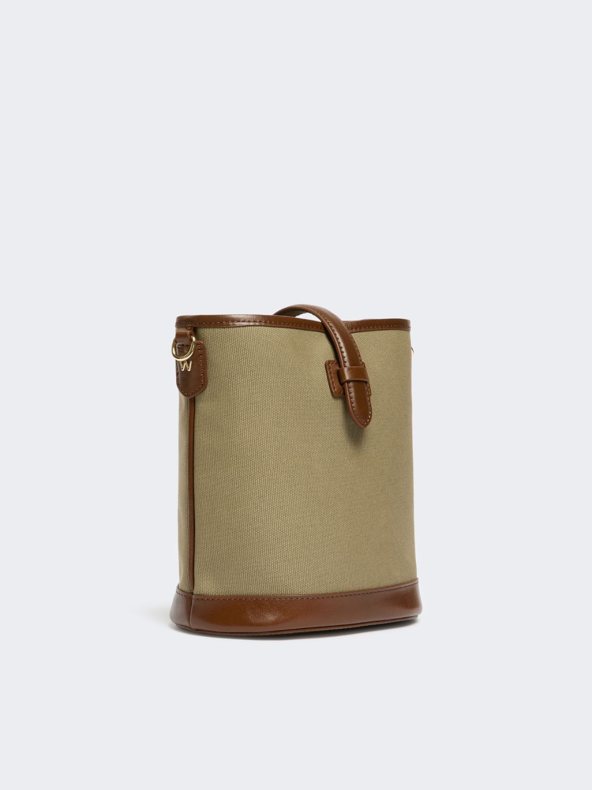 [ヴァザイオ] コットン キャンバス バケットバッグ - MUD - Max Mara - 5