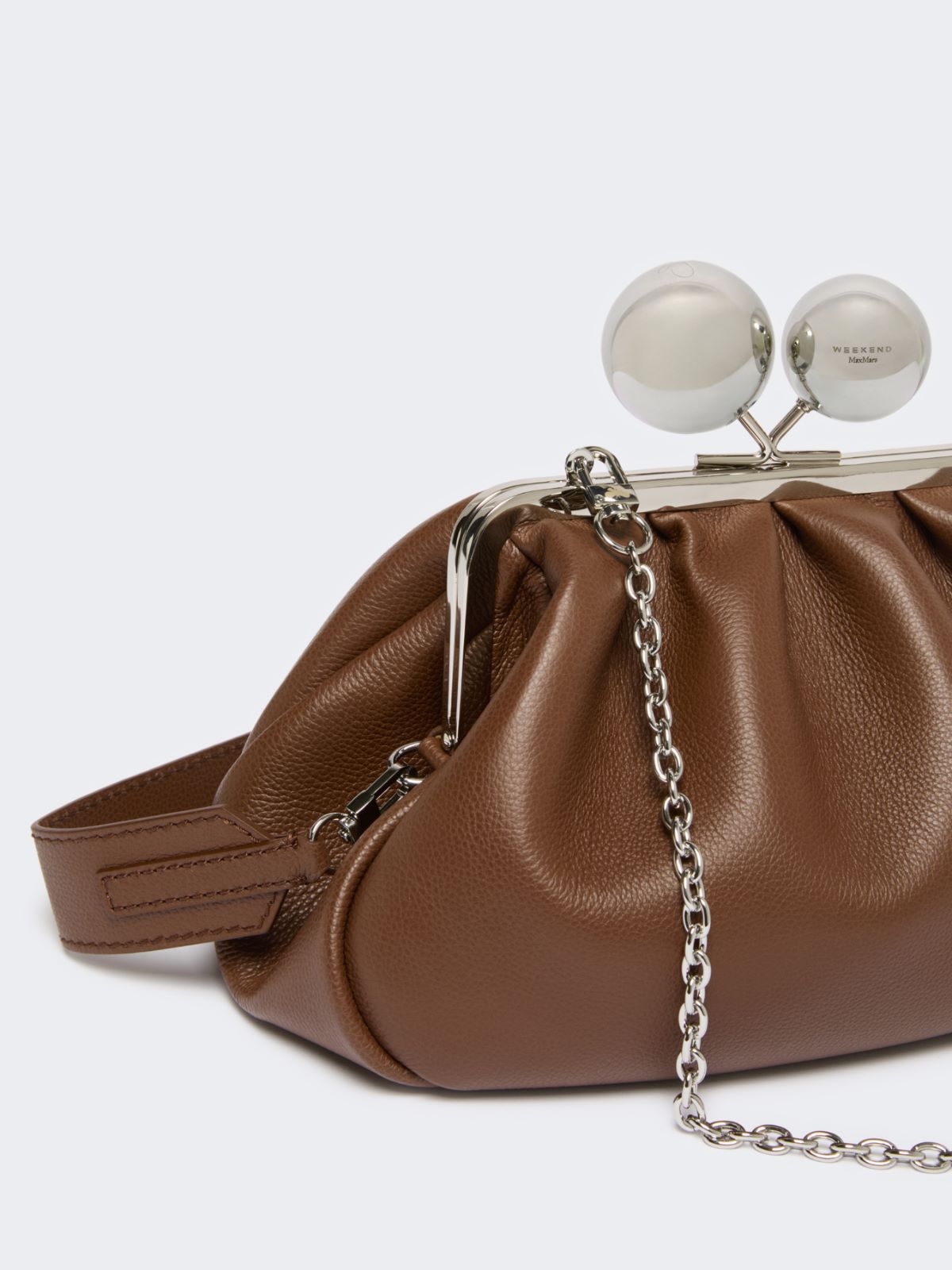 Medium calfskin Pasticcino Bag - BROWN - Max Mara - 4