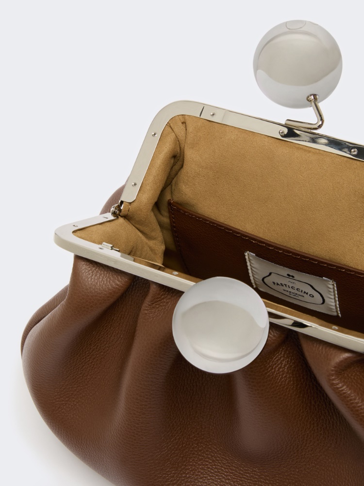Medium calfskin Pasticcino Bag - BROWN - Max Mara - 6