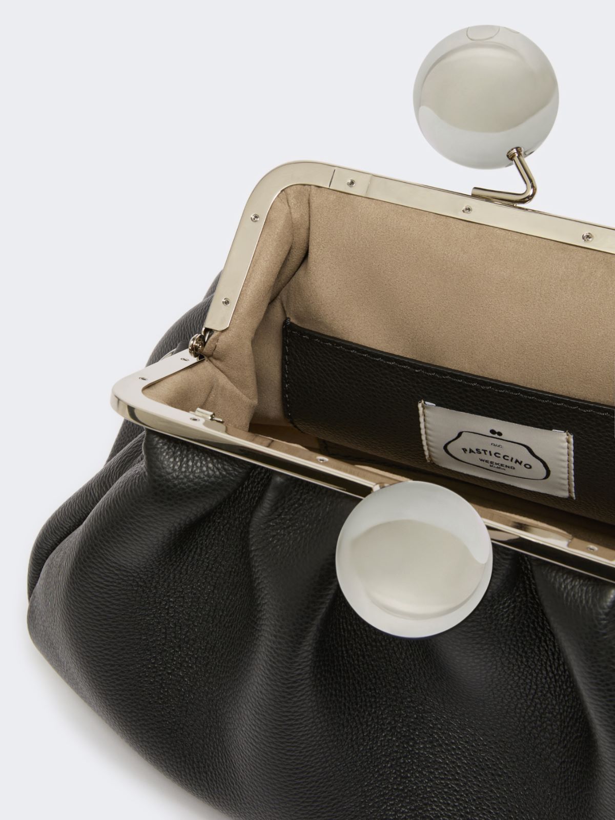 Medium calfskin Pasticcino Bag - BLACK - Max Mara - 6