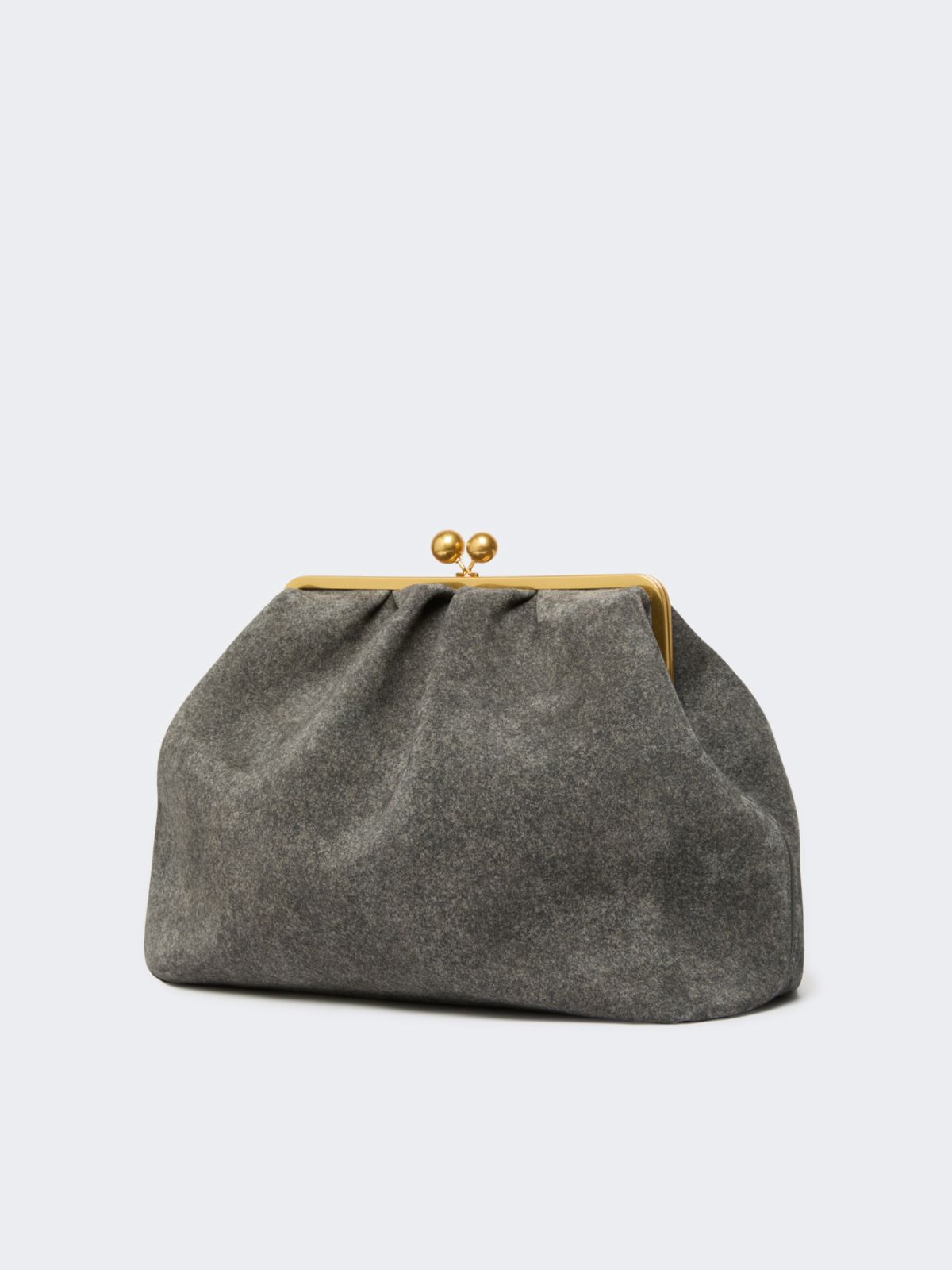 XXL textured suede Pasticcino Bag - DARK GREY - Max Mara - 2