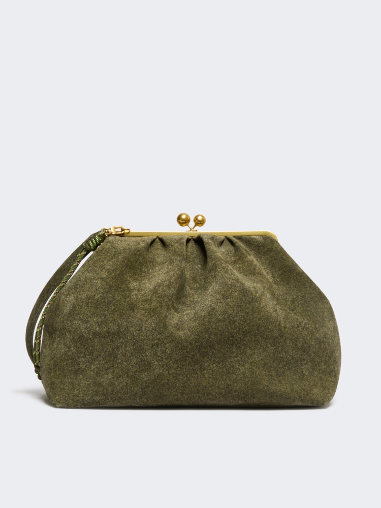 XXL textured suede Pasticcino Bag