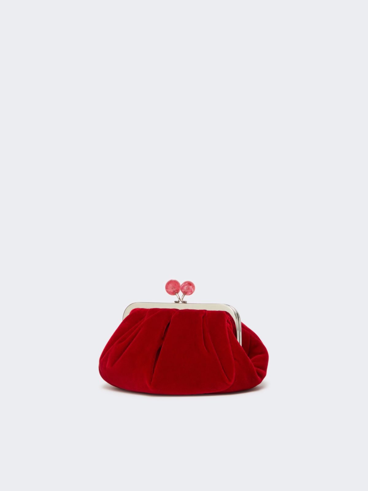Small cotton velvet Pasticcino Bag - RED - Max Mara - 2