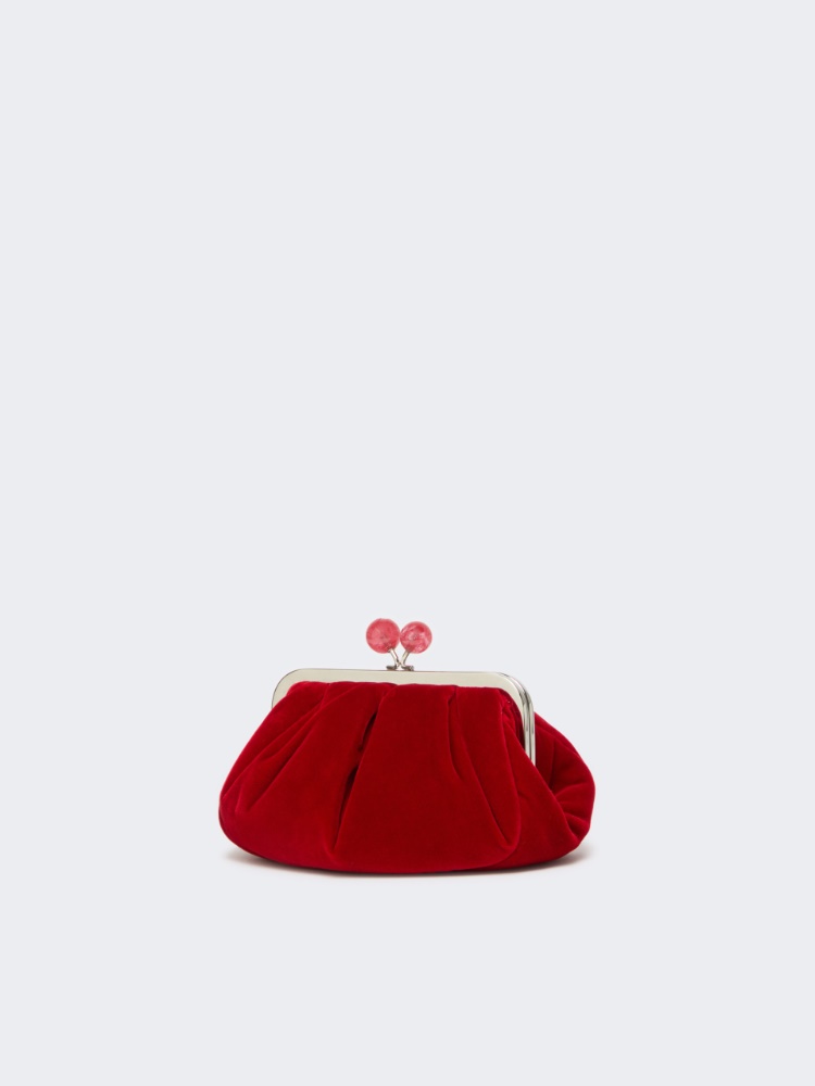 Small cotton velvet Pasticcino Bag - RED - Max Mara - 2