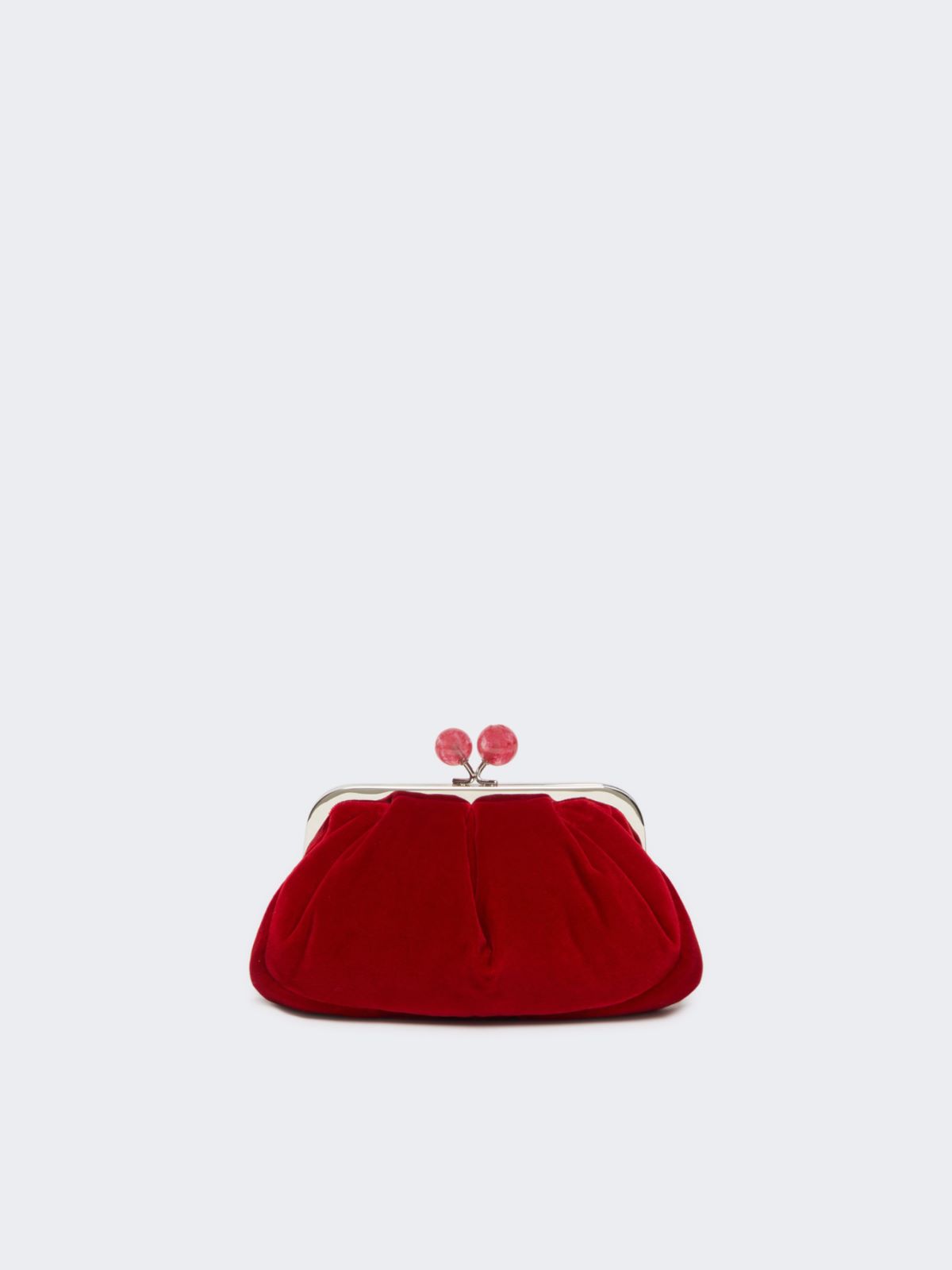 Small cotton velvet Pasticcino Bag - RED - Max Mara - 3