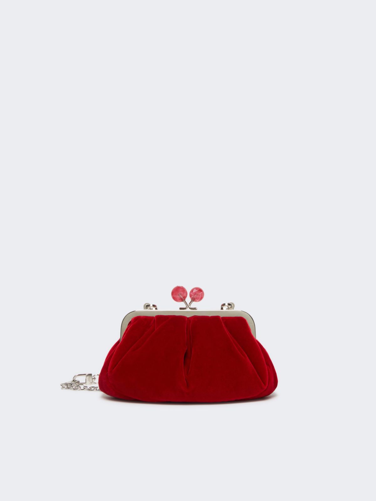 Small cotton velvet Pasticcino Bag - RED - Max Mara