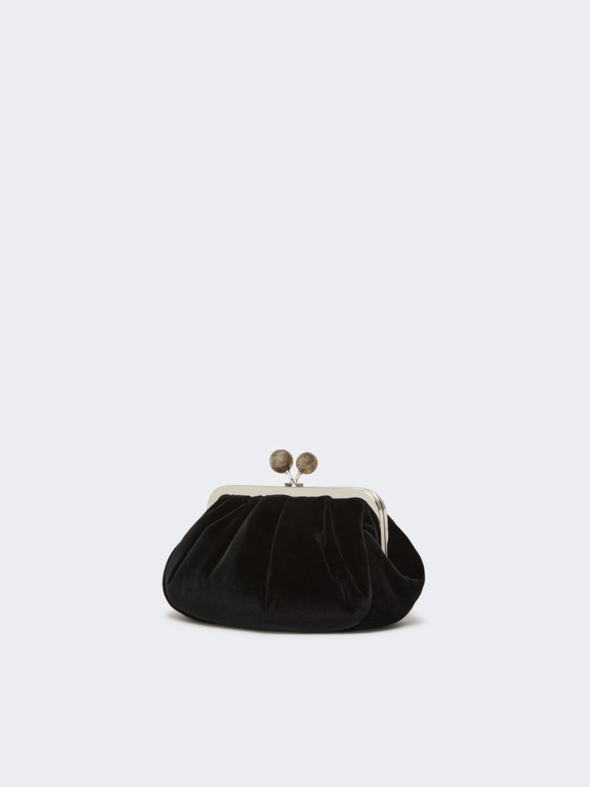 Small cotton velvet Pasticcino Bag - BLACK - Max Mara - 2