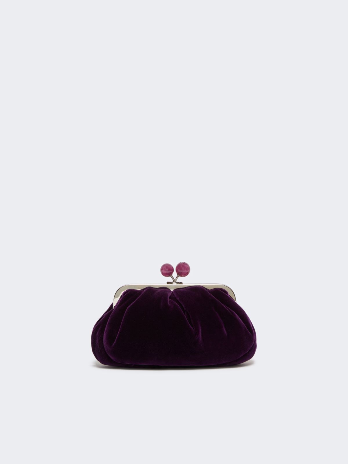 Small cotton velvet Pasticcino Bag - PURPLE - Max Mara - 3