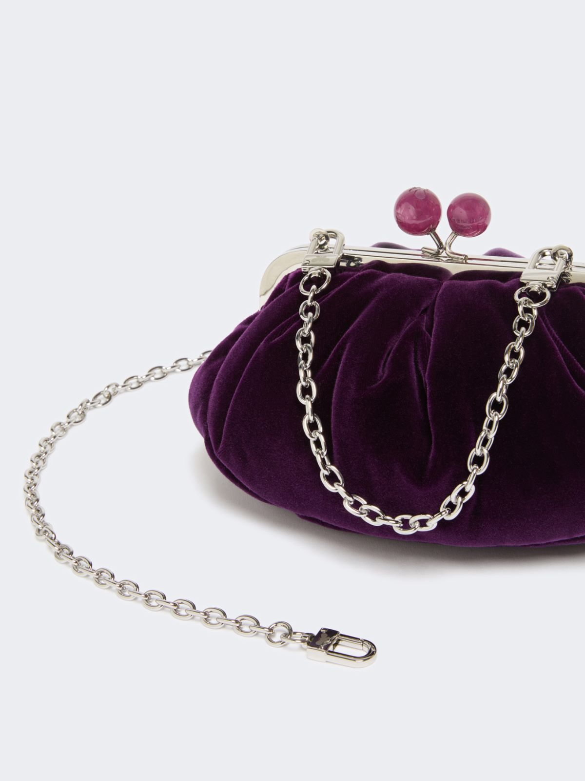 Small cotton velvet Pasticcino Bag - PURPLE - Max Mara - 4
