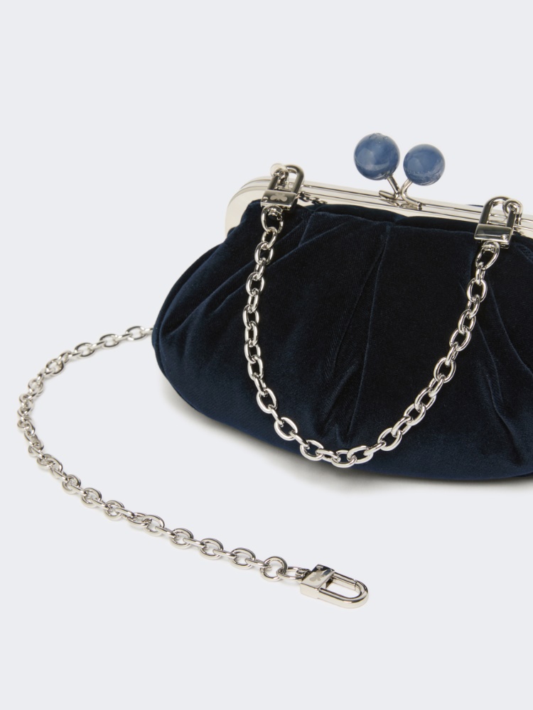 Small cotton velvet Pasticcino Bag - MIDNIGHTBLUE - Max Mara - 4