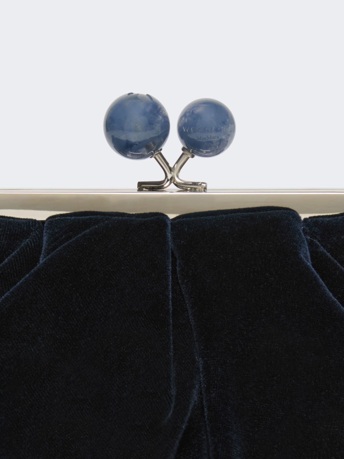 Small cotton velvet Pasticcino Bag - MIDNIGHTBLUE - Max Mara - 5