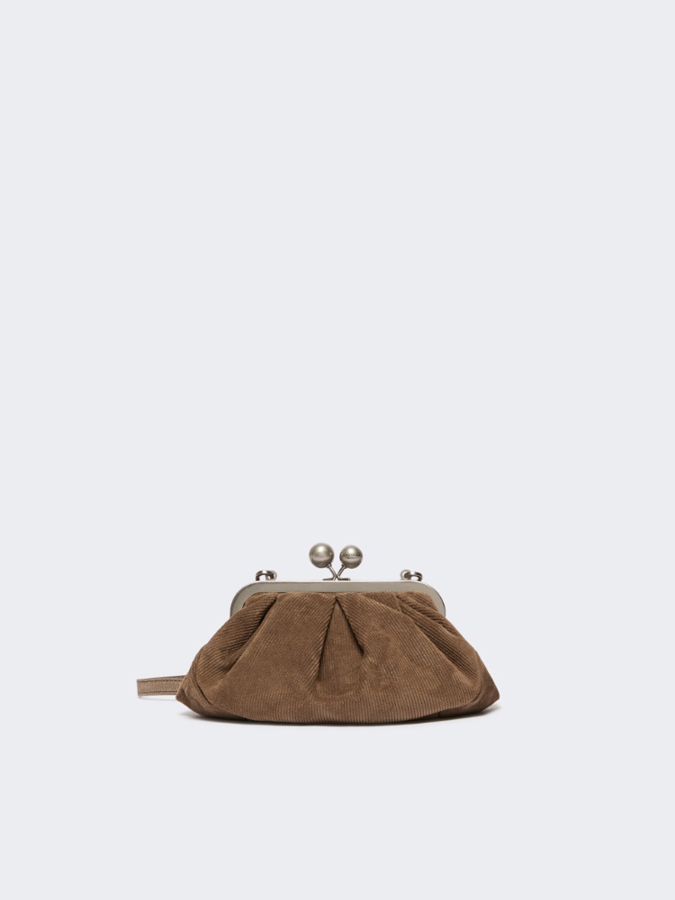 Small split calfskin Pasticcino Bag - MUD