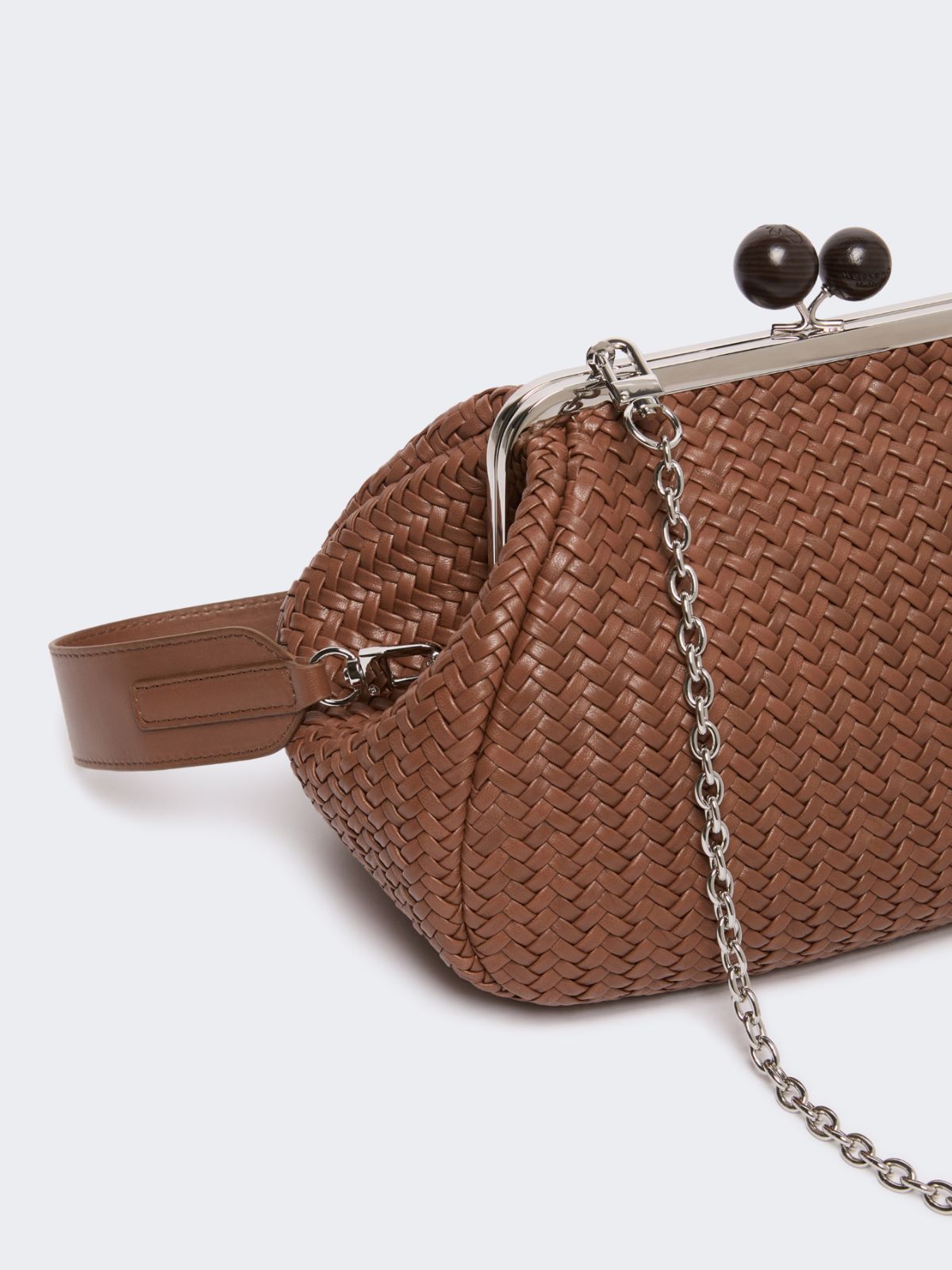 Medium Pasticcino Bag in woven leather - TOBACCO - Max Mara - 3
