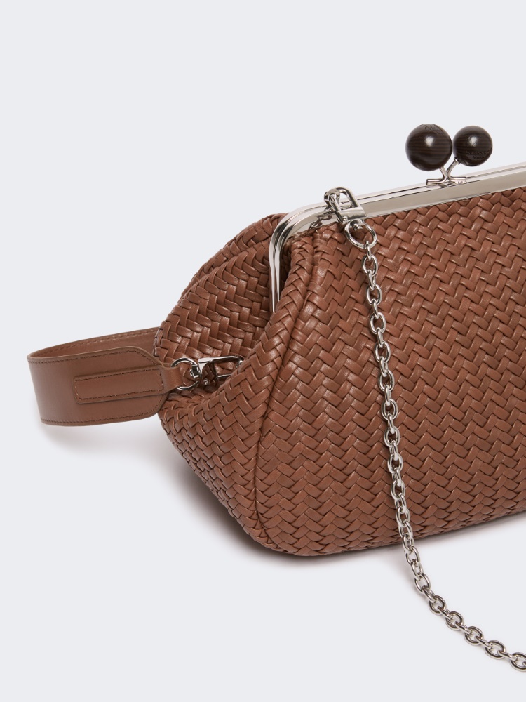 Medium Pasticcino Bag in woven leather - TOBACCO - Max Mara - 3