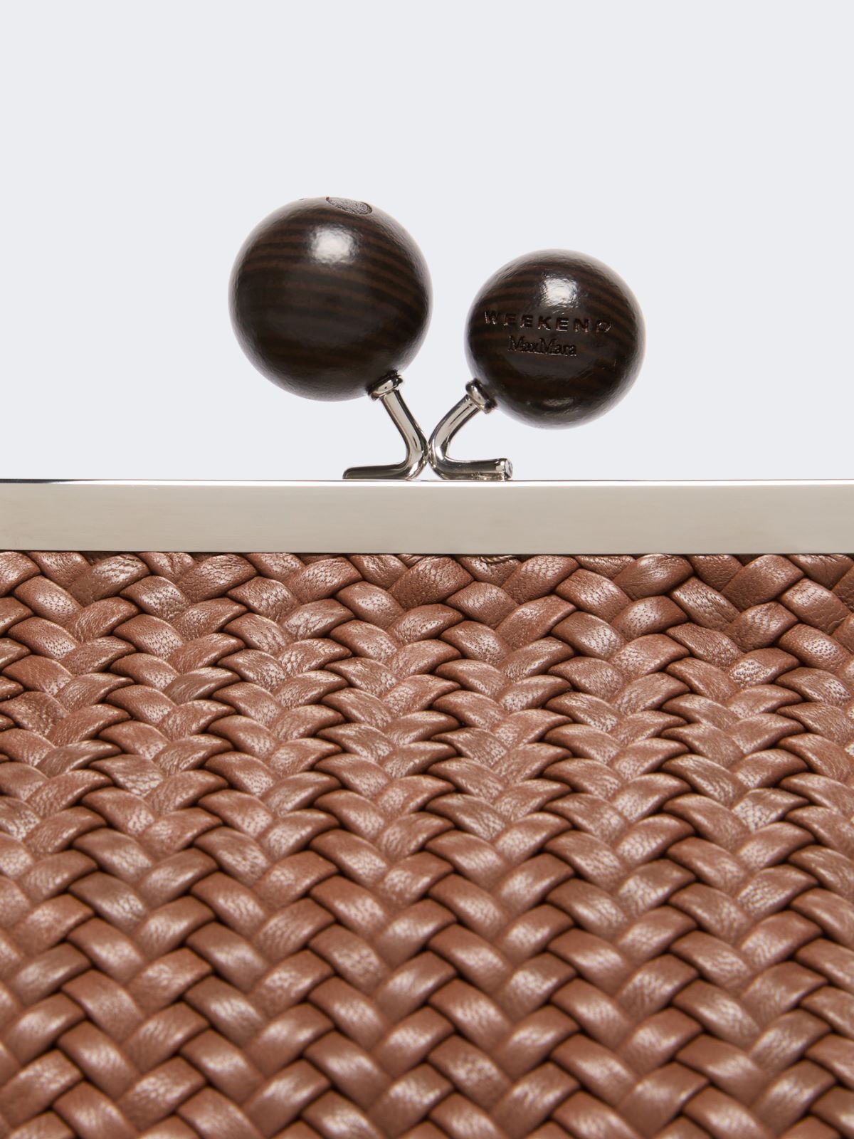 Medium Pasticcino Bag in woven leather - TOBACCO - Max Mara - 4