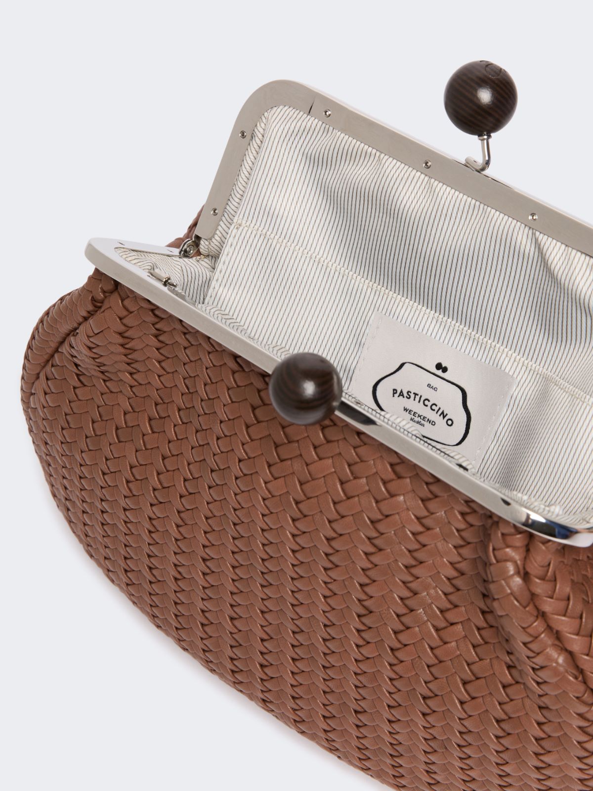 Medium Pasticcino Bag in woven leather - TOBACCO - Max Mara - 5