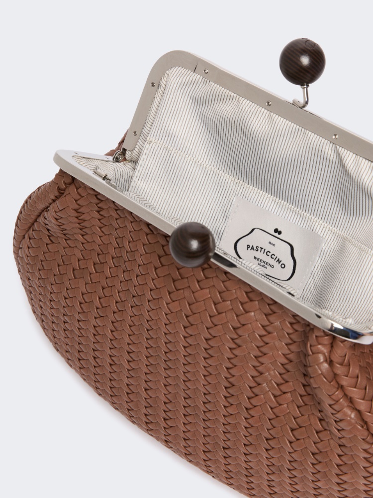 Medium Pasticcino Bag in woven leather - TOBACCO - Max Mara - 5