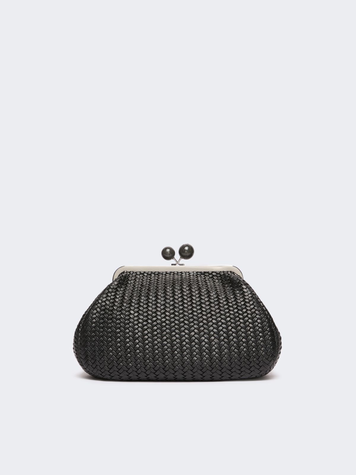 Medium Pasticcino Bag in woven leather - BLACK - Max Mara - 3