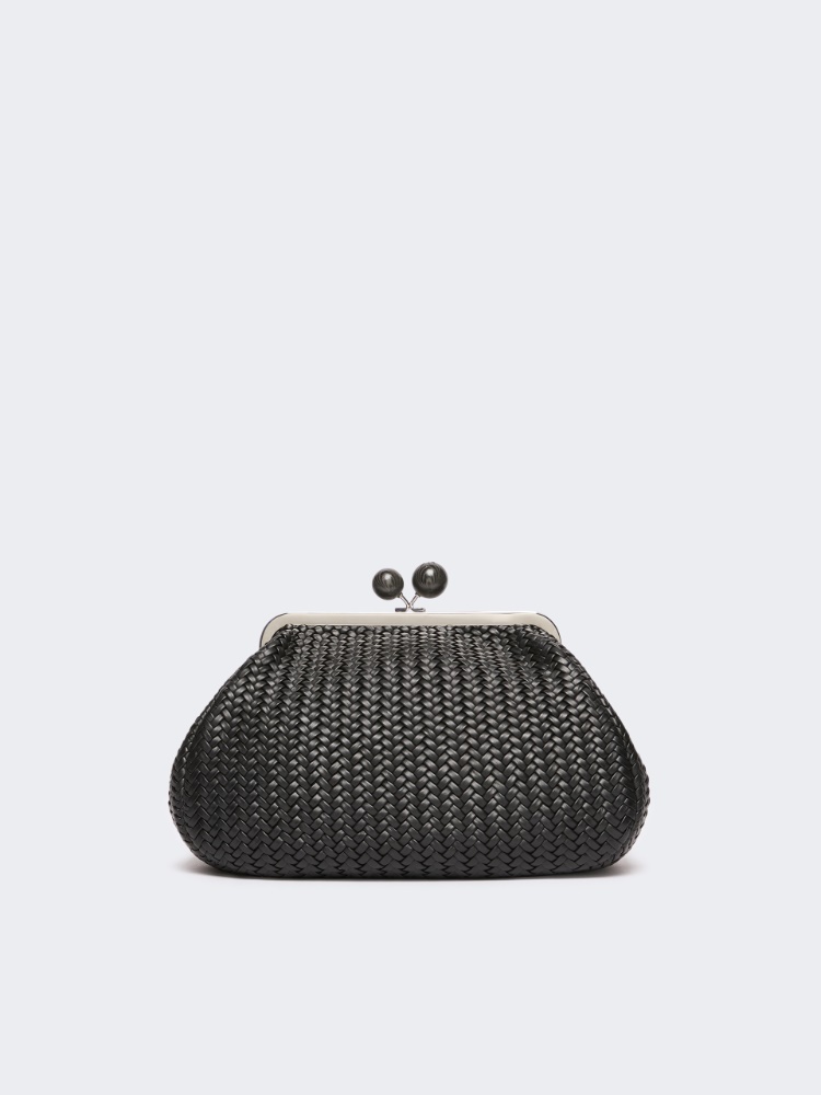 Medium Pasticcino Bag in woven leather - BLACK - Max Mara - 3