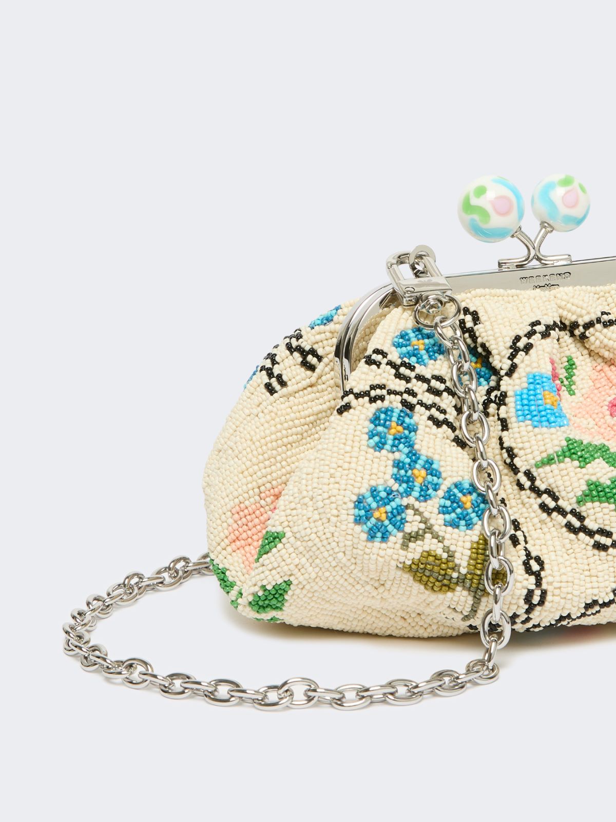 Extra-small Pasticcino Bag embroidered with beads - PINK - Max Mara - 3