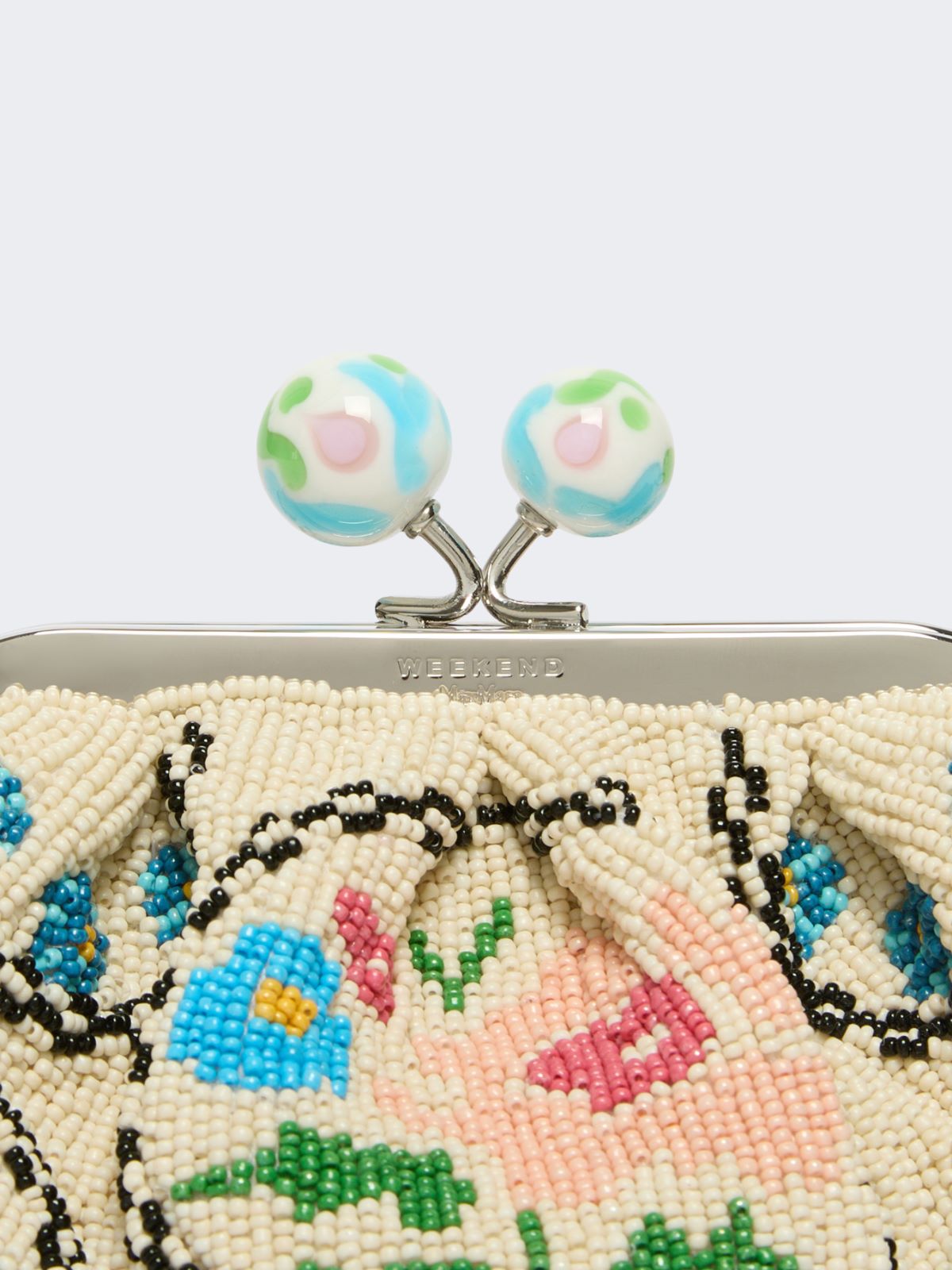 Extra-small Pasticcino Bag embroidered with beads - PINK - Max Mara - 4