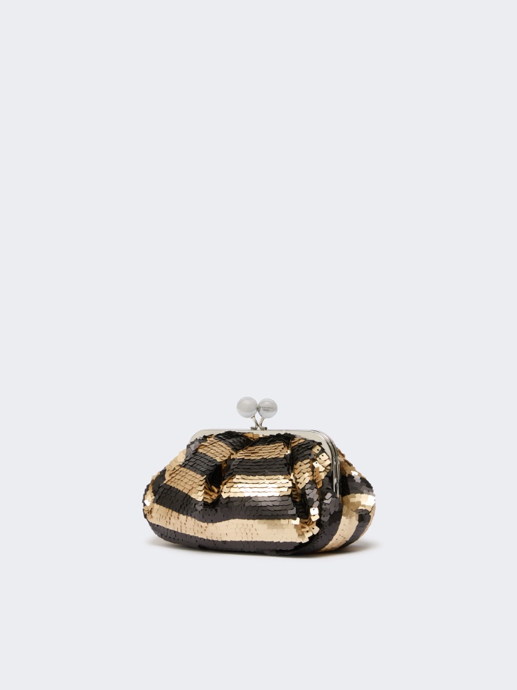 Small Pasticcino Bag with sequin stripes - MIDNIGHTBLUE - 2