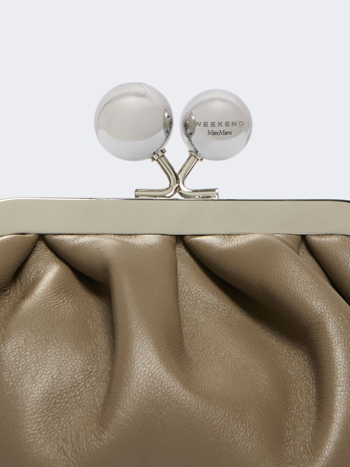 Extra-small Pasticcino Bag in shiny sheepskin - MUD - Max Mara - 4