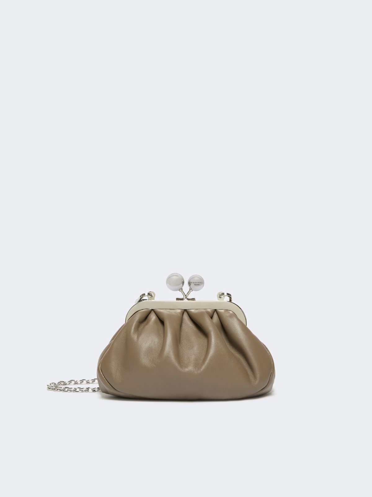 Extra-small Pasticcino Bag in shiny sheepskin - MUD - Max Mara