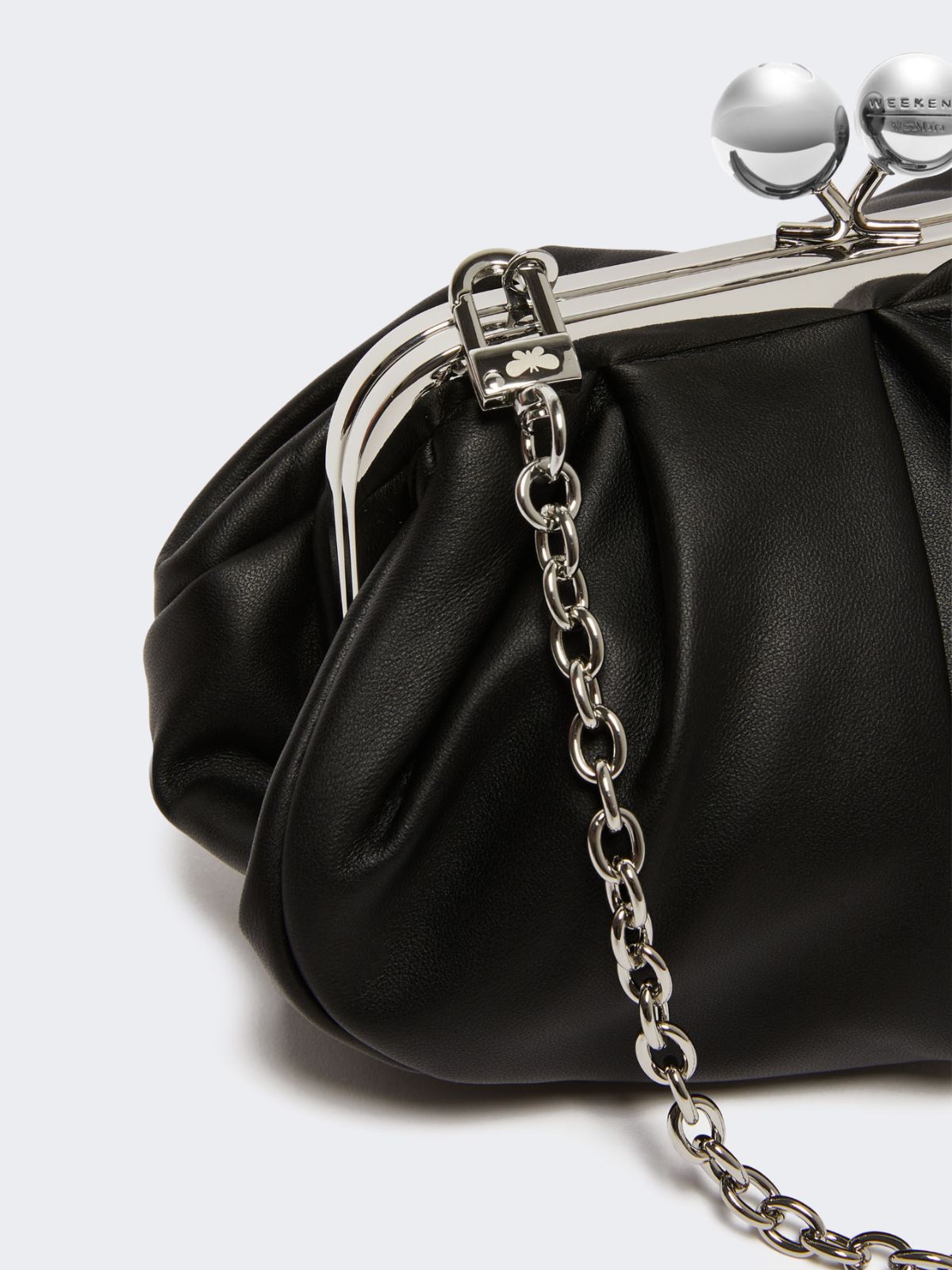 Small sheepskin Pasticcino Bag - BLACK - 3