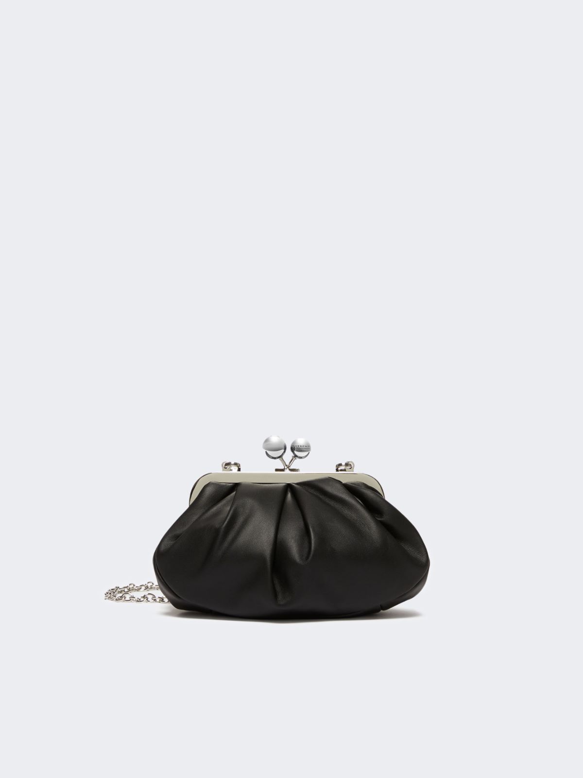 Small sheepskin Pasticcino Bag - BLACK