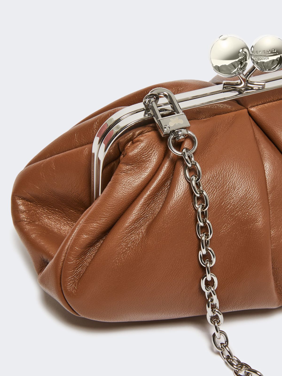 Small sheepskin Pasticcino Bag - TOBACCO - 3