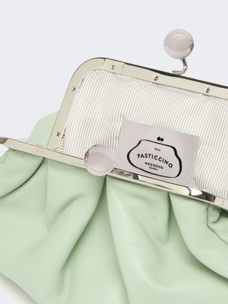 Small sheepskin Pasticcino Bag - PASTEL GREEN - 5