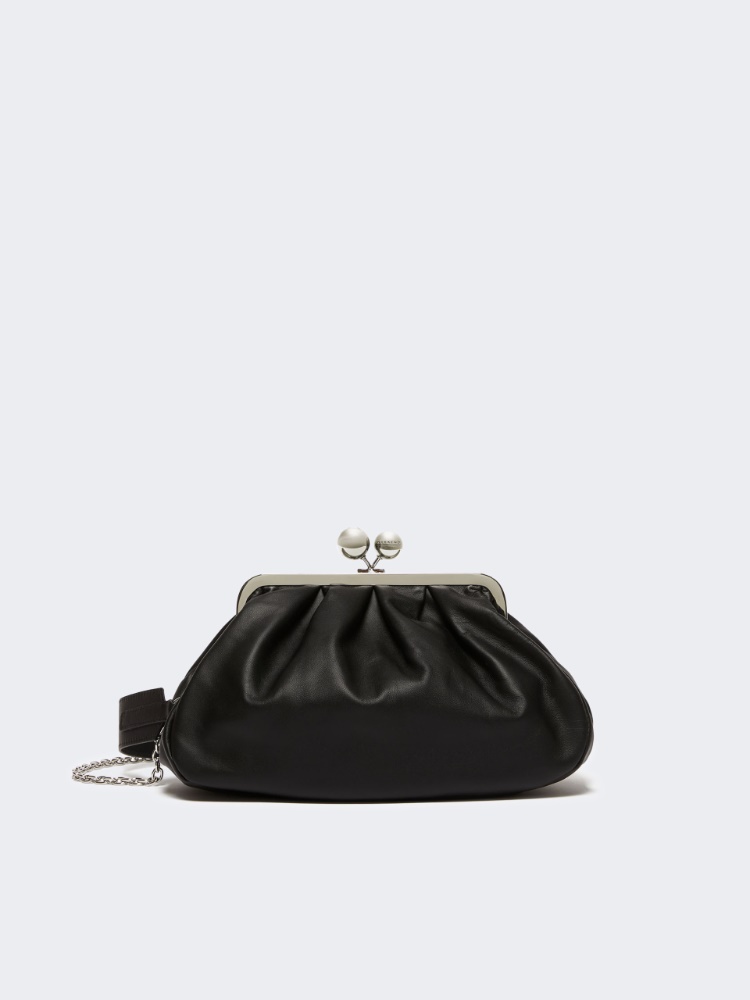 Medium sheepskin Pasticcino Bag - BLACK