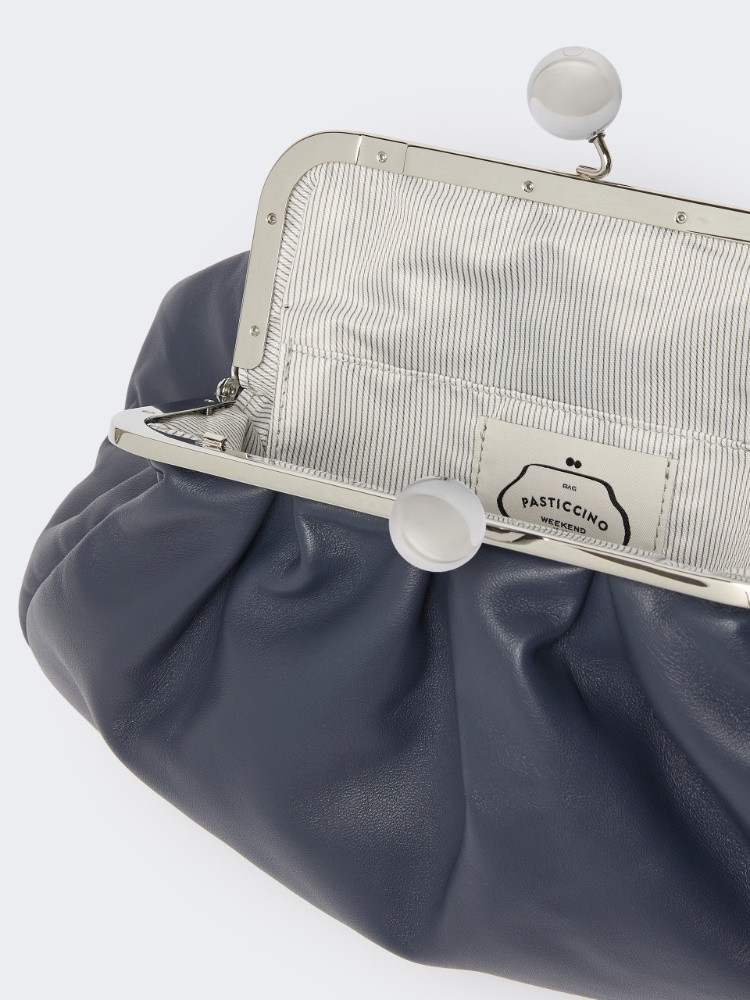 Pasticcino Bag Medium in montone - BLU MARINO - 5