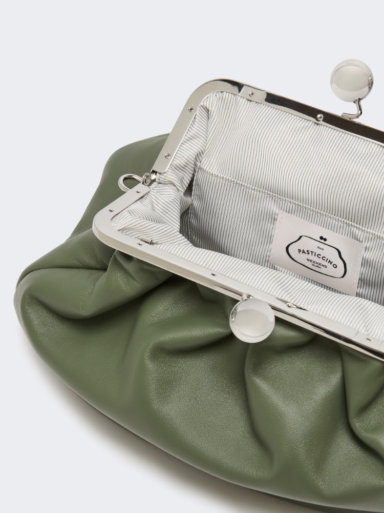 Medium sheepskin Pasticcino Bag - SAGE GREEN - 5