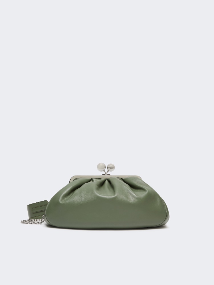 Medium sheepskin Pasticcino Bag - SAGE GREEN