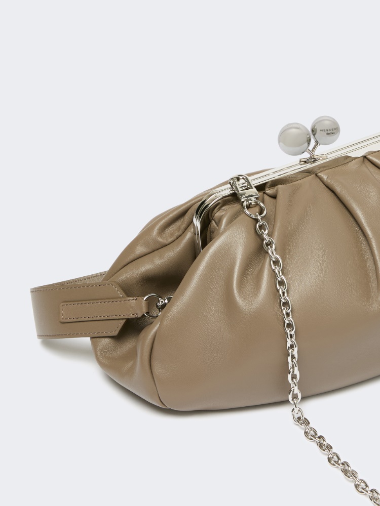 Medium sheepskin Pasticcino Bag - MUD - Max Mara - 4