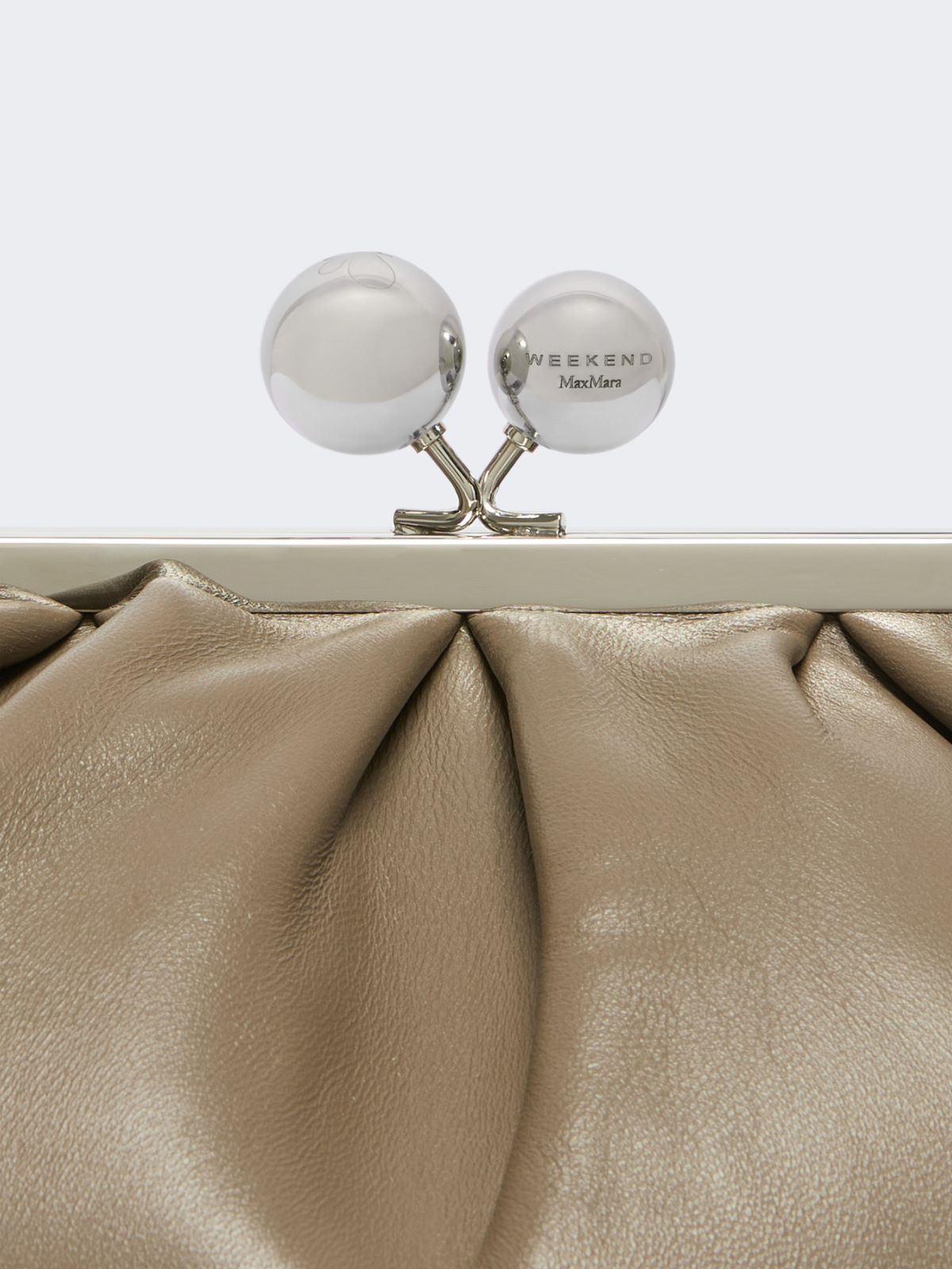 Medium sheepskin Pasticcino Bag - MUD - Max Mara - 5