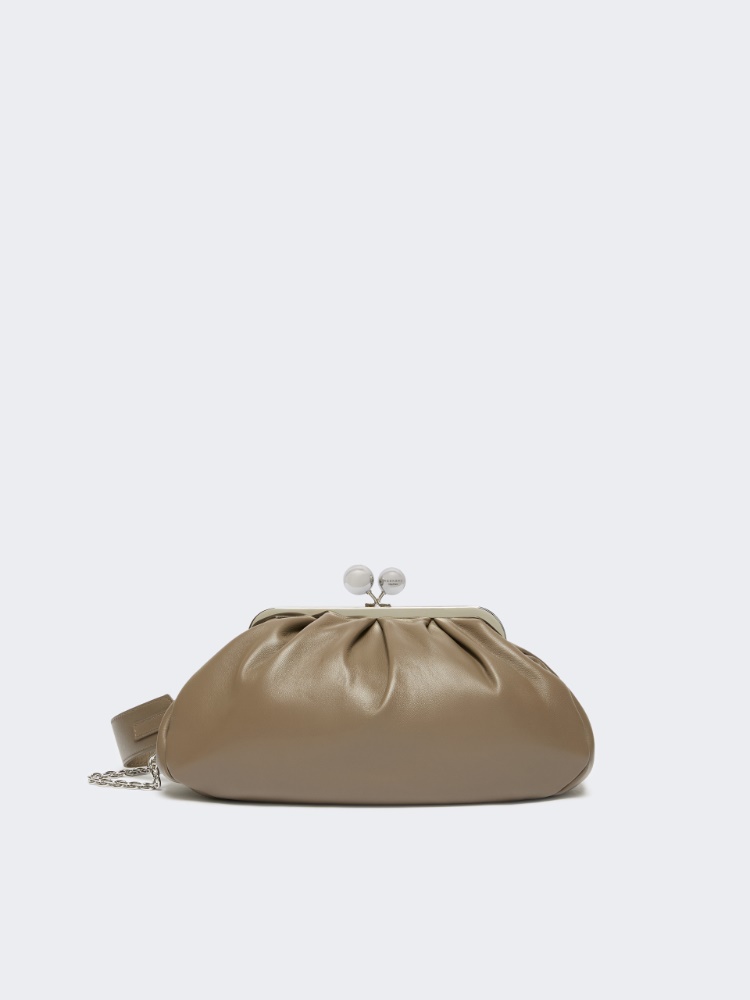 Medium sheepskin Pasticcino Bag - MUD