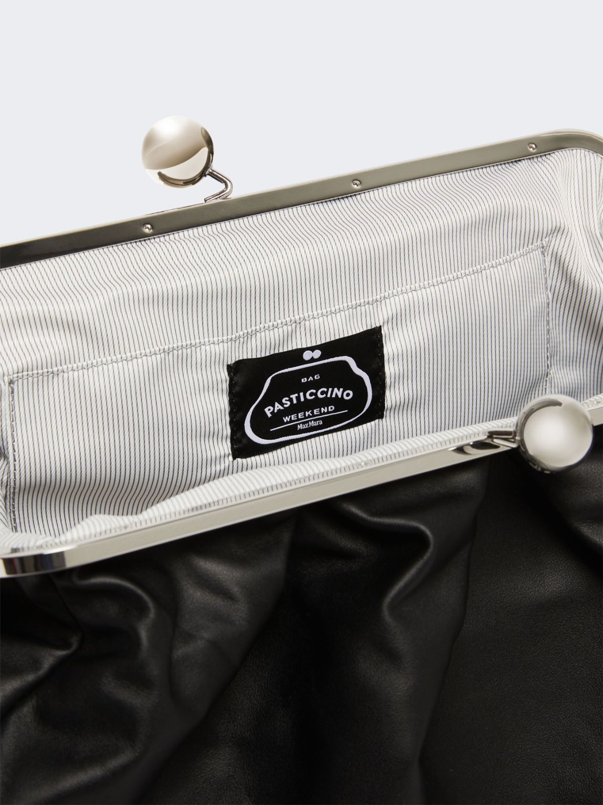 Large sheepskin Pasticcino Bag - BLACK - 5