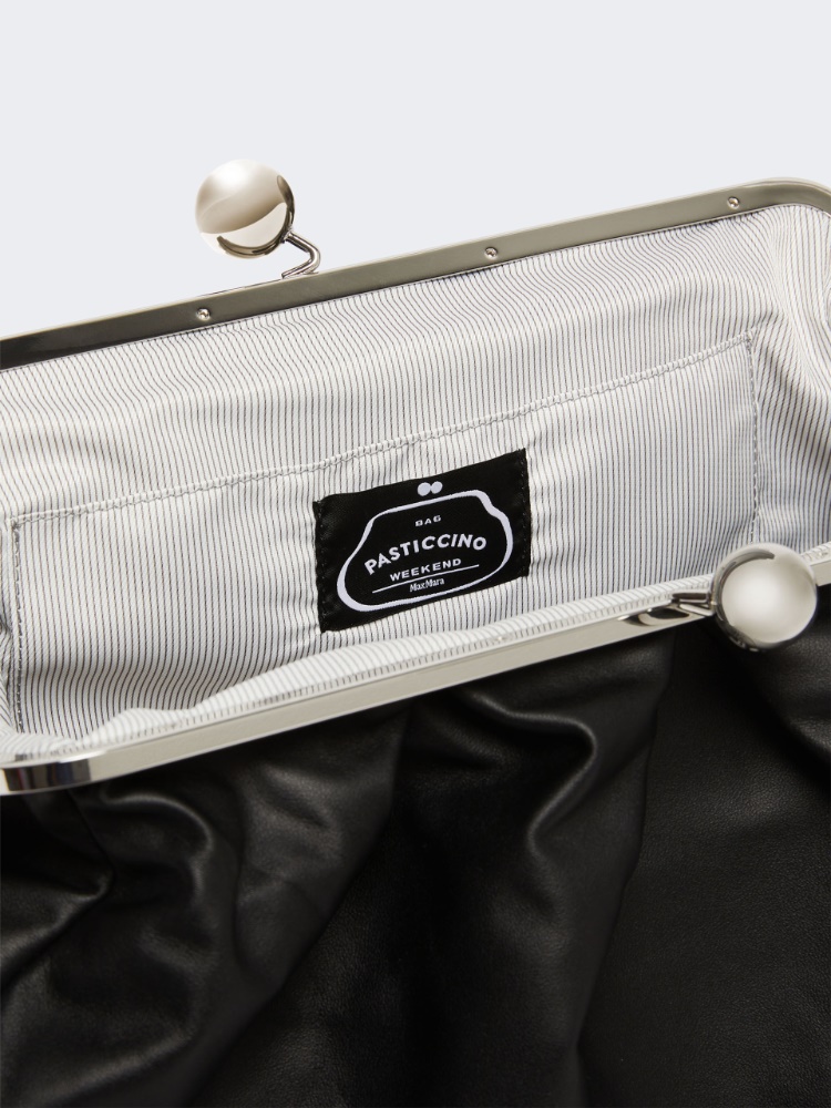 Large sheepskin Pasticcino Bag - BLACK - 5