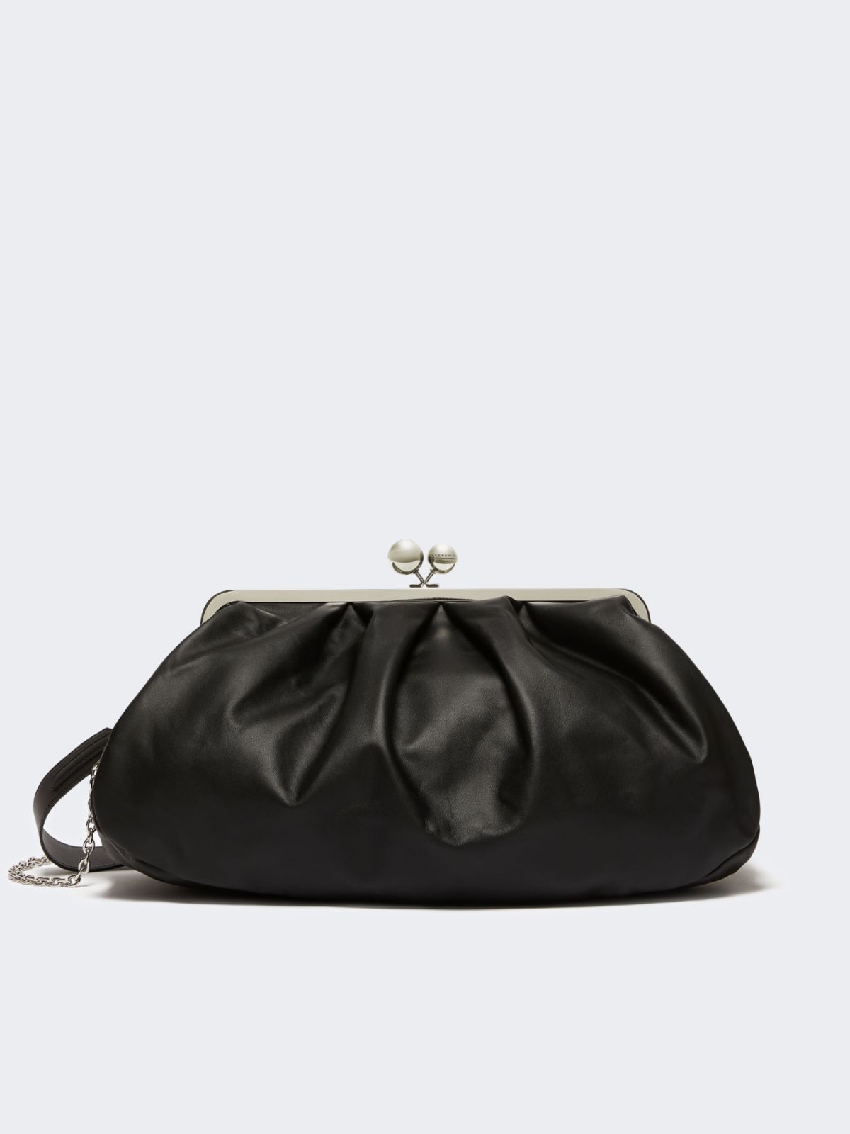 Large sheepskin Pasticcino Bag - BLACK
