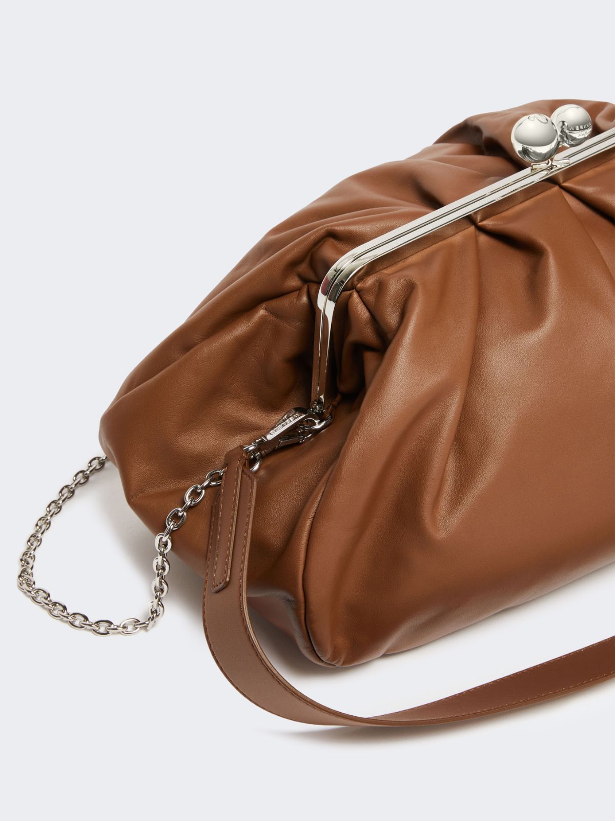 Large sheepskin Pasticcino Bag - TOBACCO - 3