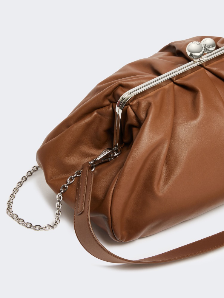 Large sheepskin Pasticcino Bag - TOBACCO - 3