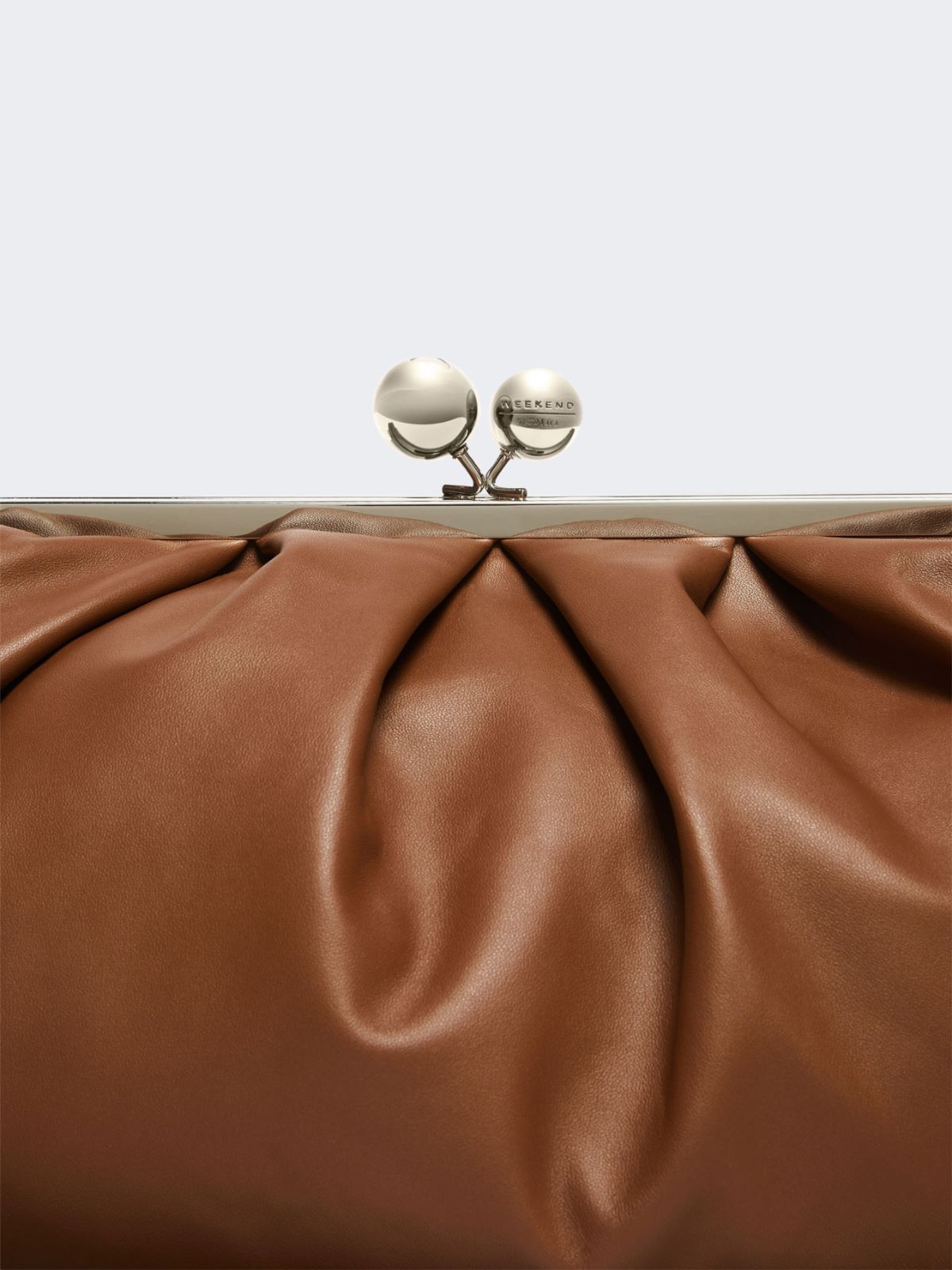 Large sheepskin Pasticcino Bag - TOBACCO - 4