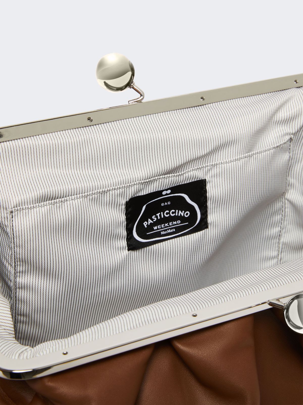 Large sheepskin Pasticcino Bag - TOBACCO - 5